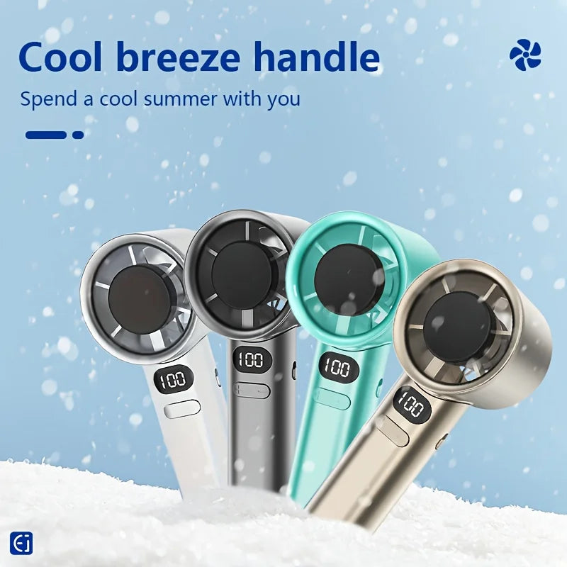 Portable Mini Handheld Fan – USB Rechargeable Cooling Fan for Travel & Summer Heat