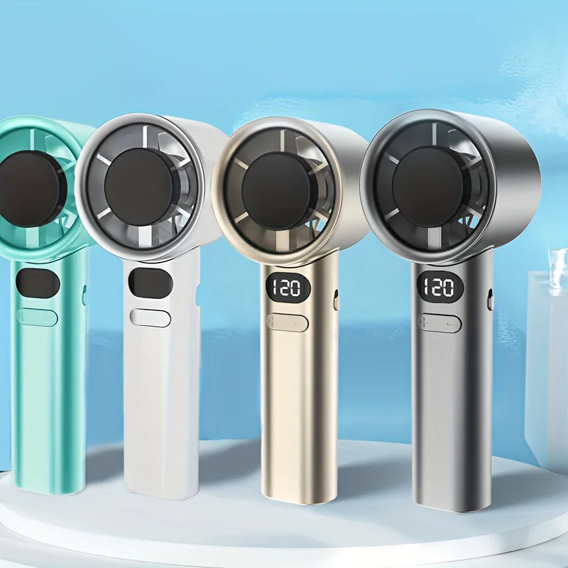 Portable Mini Handheld Fan – USB Rechargeable Cooling Fan for Travel & Summer Heat
