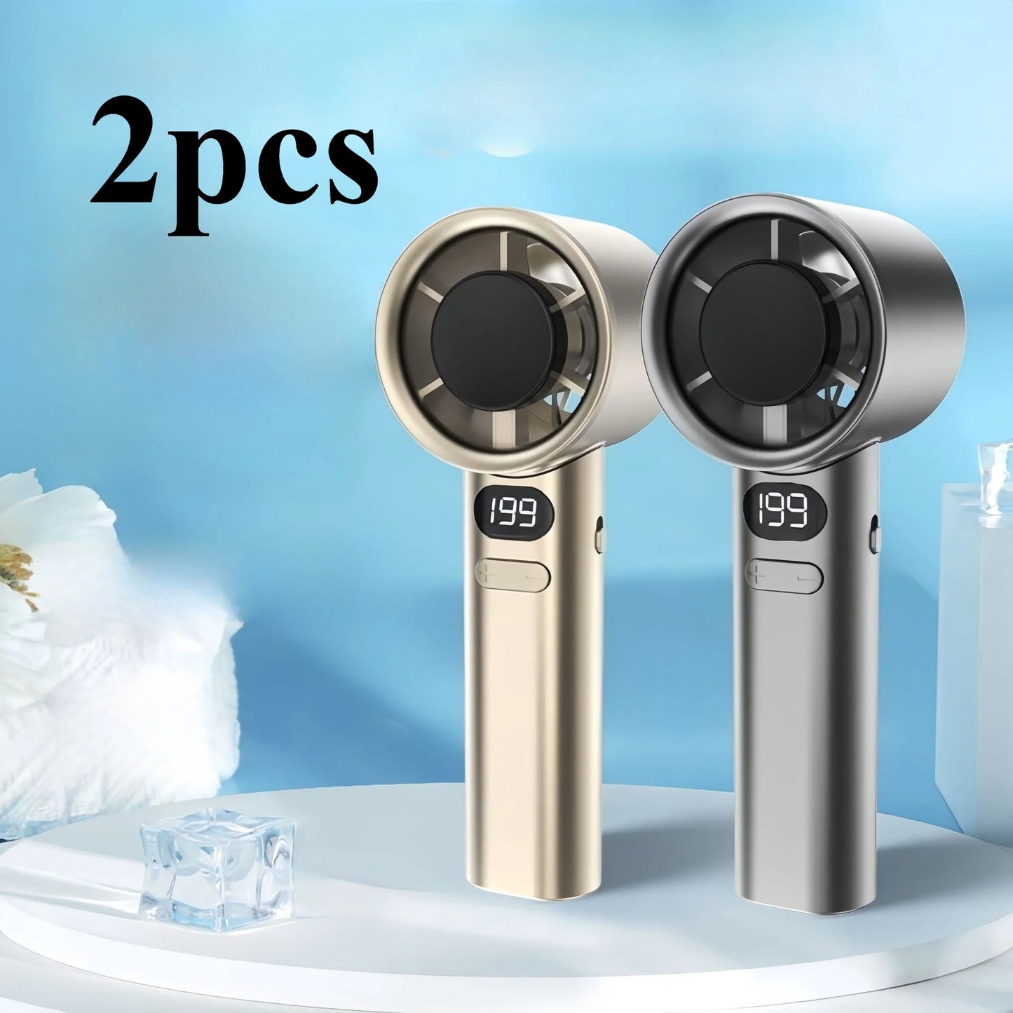 Portable Mini Handheld Fan – USB Rechargeable Cooling Fan for Travel & Summer Heat