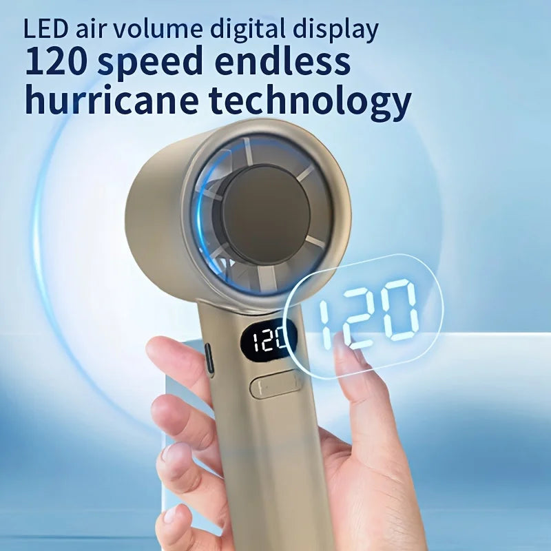 Portable Mini Handheld Fan – USB Rechargeable Cooling Fan for Travel & Summer Heat